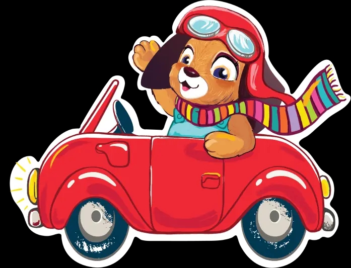 Alinan Dog In a Car