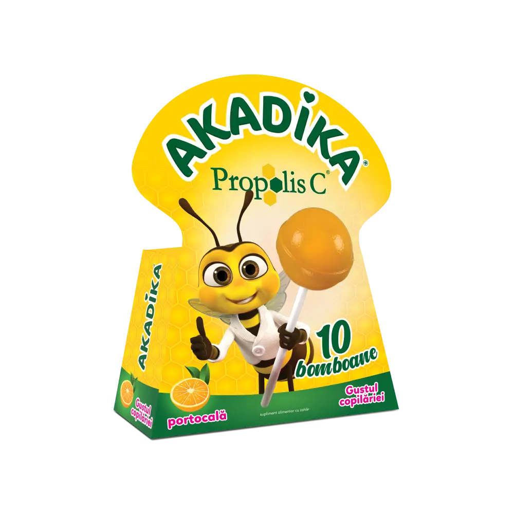 AKADIKA Propolis C Portocale - 10 bomboane